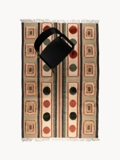 Clearance Alfombra artesanal con borlas Haydon, tamaños diferentes Rectangular|Alfombras Rectangulares