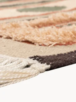 Clearance Alfombra artesanal con borlas Haydon, tamaños diferentes Rectangular|Alfombras Rectangulares