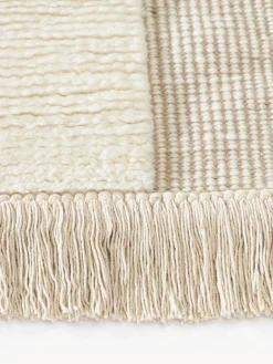 Rectangular|Alfombras Rectangulares></noscript>Westwing Collection Alfombra artesanal con relieve y flecos Laine