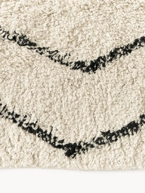 Best Alfombra artesanal de algodón con flecos Bina Rectangular|Alfombras Rectangulares