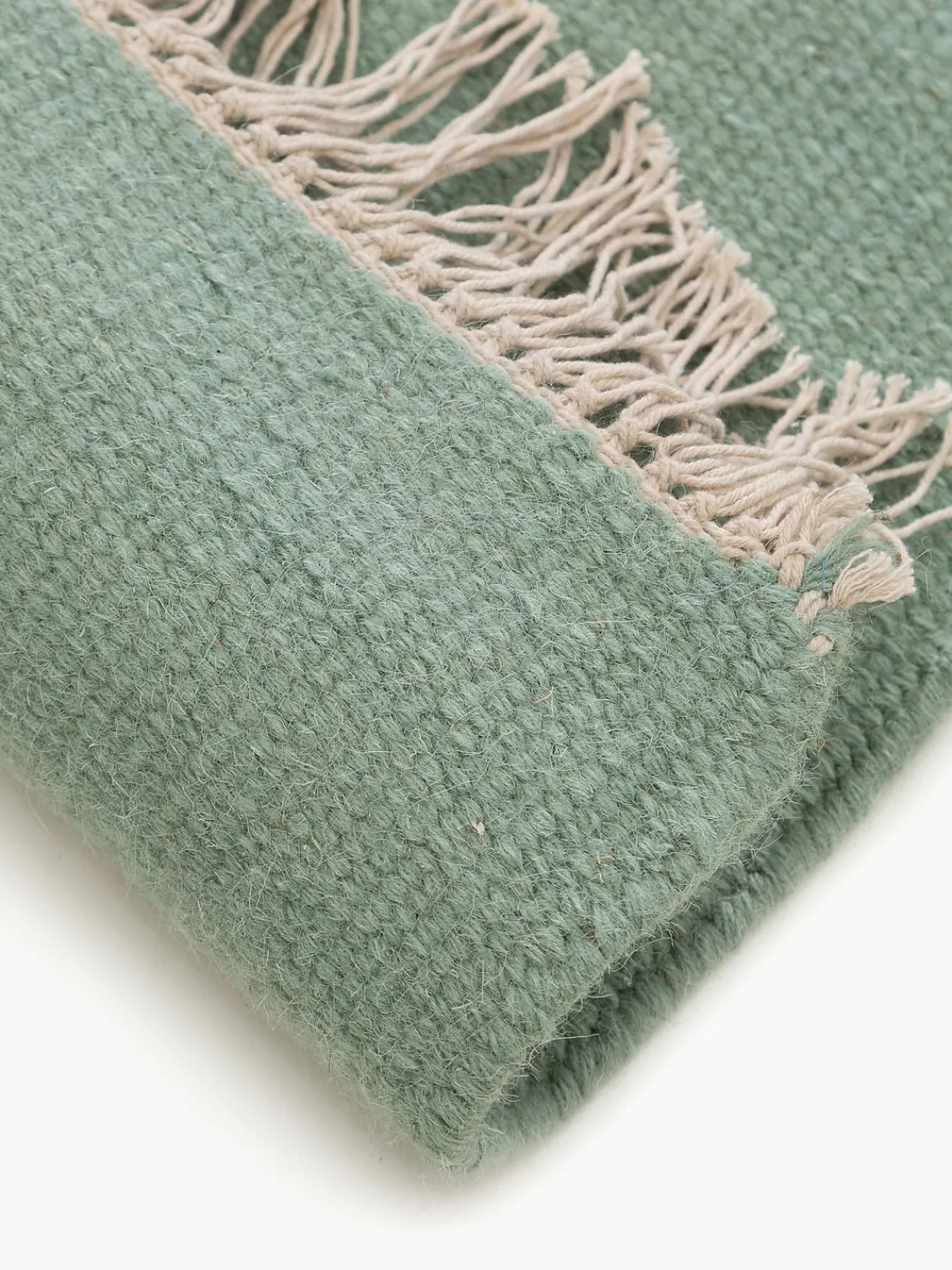 Best Alfombra artesanal de lana con flecos Liv Rectangular|Alfombras Rectangulares