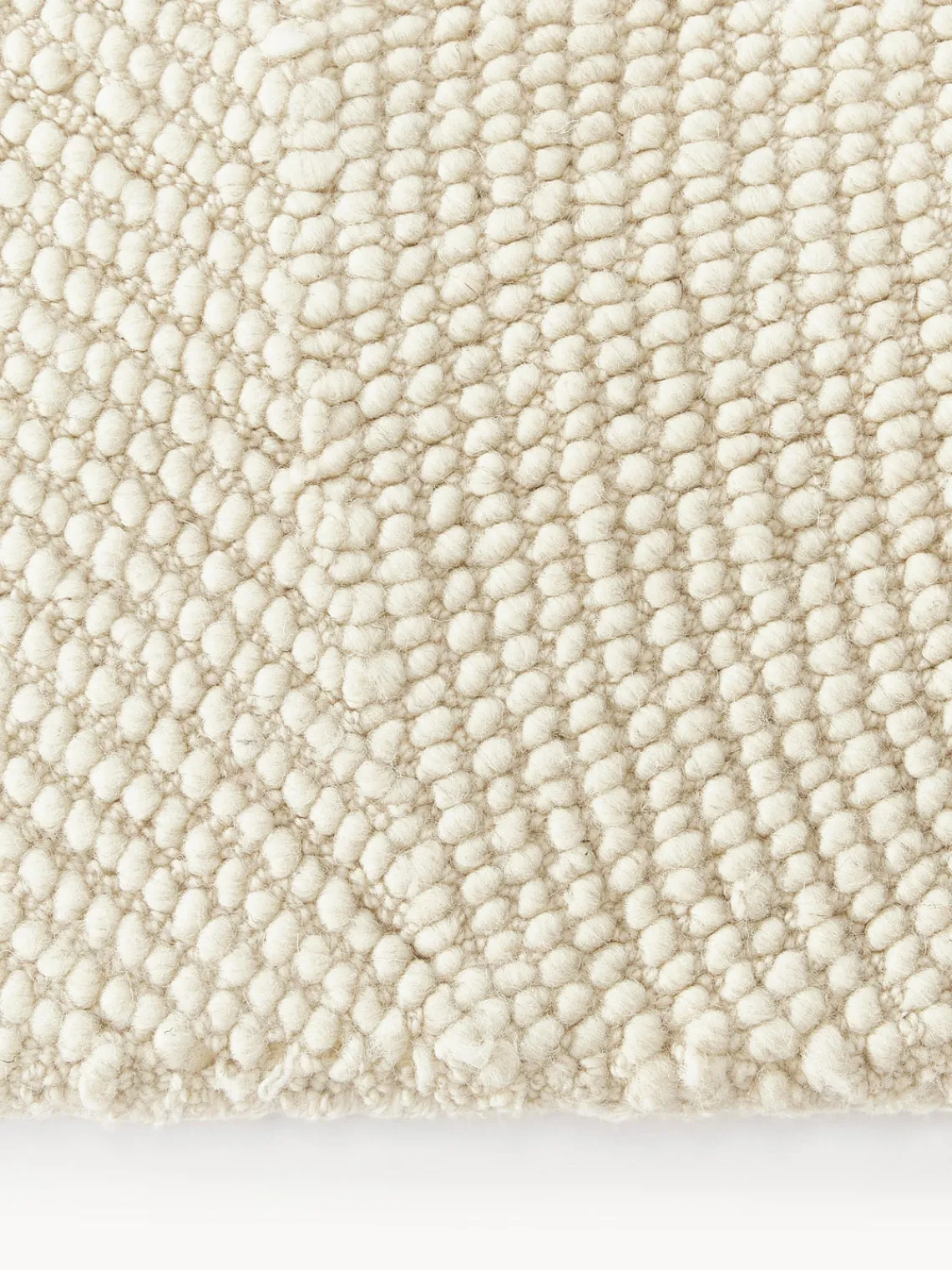 Rectangular|Alfombras Rectangulares>Westwing Collection Alfombra artesanal de lana Eleni Blanco Off White