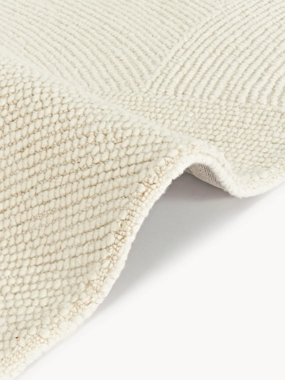 Rectangular|Alfombras Rectangulares>Westwing Collection Alfombra artesanal de lana Eleni Blanco Off White