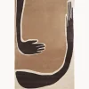 Clearance Alfombra artesanal de lana Pose Rectangular|Alfombras Rectangulares