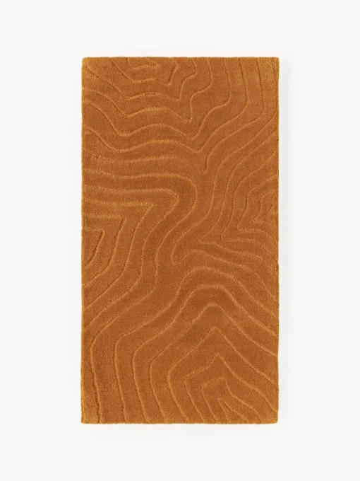 Rectangular|Alfombras Rectangulares>Westwing Collection Alfombra artesanal de lana Aaron Amarillo mostaza
