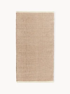 Rectangular|Alfombras Rectangulares>Westwing Collection Alfombra artesanal de lana Amaro Beige claro, marrón claro