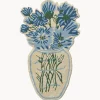Objetos Decorativos De Pared|Decoración De Pared>Bongusta Alfombra artesanal de lana Blue Daisy