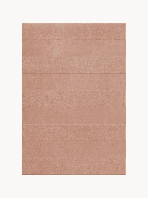 Sale Alfombra artesanal de lana de pelo corto Sicilian Stripe Rectangular|Alfombras Rectangulares