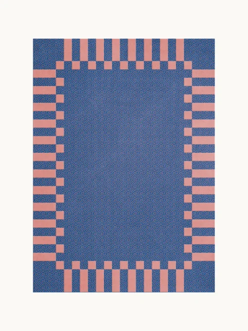 New Alfombra artesanal de lana de pelo largo Tekla Frame Rectangular|Alfombras Rectangulares