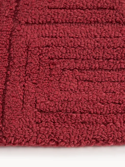Rectangular|Alfombras Rectangulares>Westwing Collection Alfombra artesanal de lana con estampado geométrico Alexia Rojo