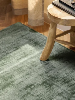 New Alfombra artesanal de viscosa Jane Rectangular|Alfombras Rectangulares