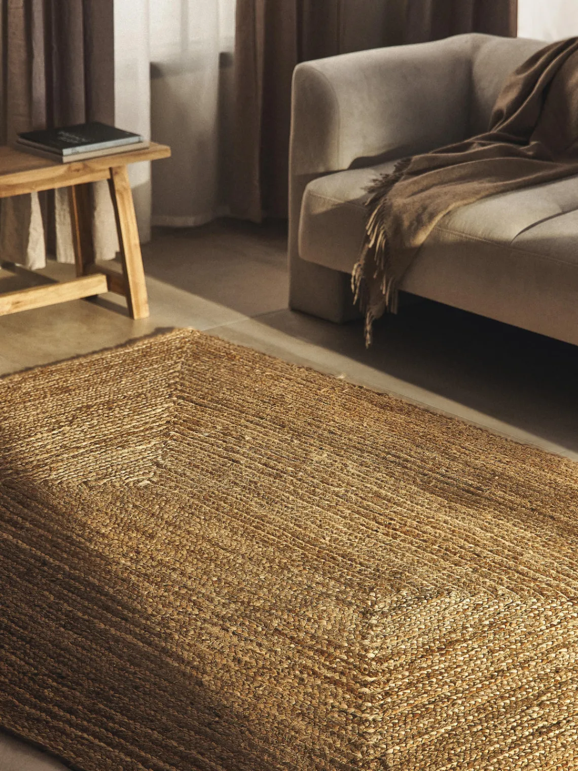 Best Alfombra artesanal de yute Sharmila Rectangular|Alfombras Rectangulares