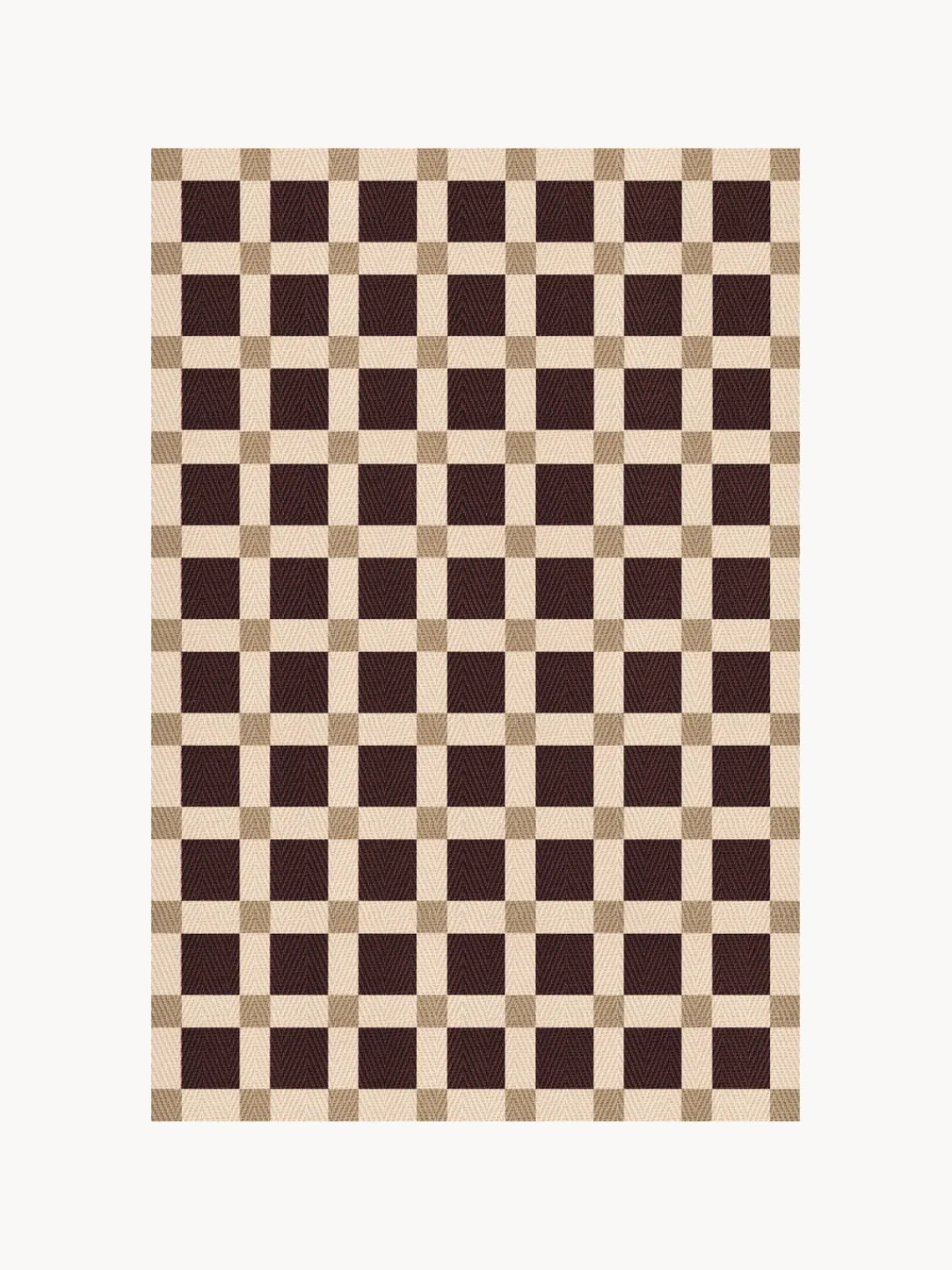 Rectangular|Alfombras Rectangulares>Layered Alfombra artesanal de yute Sesame