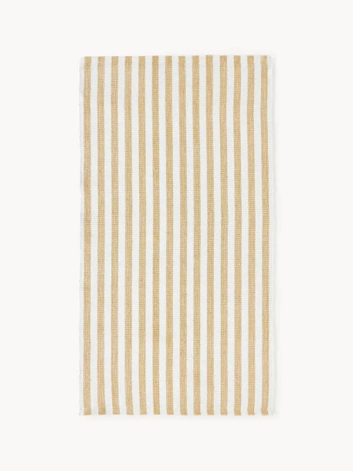 Alfombras De Exterior|Alfombras De Exterior>Westwing Collection Alfombra artesanal para interior y exterior Lyla Blanco, ocre