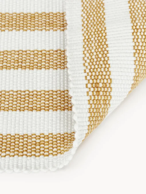 Alfombras De Exterior|Alfombras De Exterior>Westwing Collection Alfombra artesanal para interior y exterior Lyla Blanco, ocre