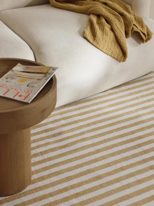Alfombras De Exterior|Alfombras De Exterior>Westwing Collection Alfombra artesanal para interior y exterior Lyla Blanco, ocre