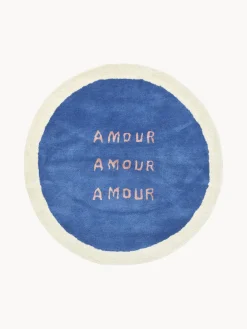 Redonda|Alfombras Rectangulares>Bongusta Alfombra artesanal redonda de pelo largo Amour