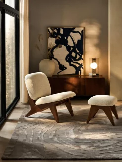 New Alfombra artesanal texturizada de pelo corto Winola Rectangular|Alfombras Rectangulares