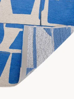 Rectangular|Alfombras Rectangulares></noscript>Louis de Poortere Alfombra con estampado gráfico Campanula Azul, blanco crema