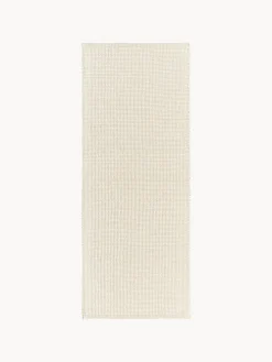 Alfombras De Pasillo|Alfombras De Pasillo>Westwing Collection Alfombra corredor artesanal de lana Amaro Beige, blanco crema