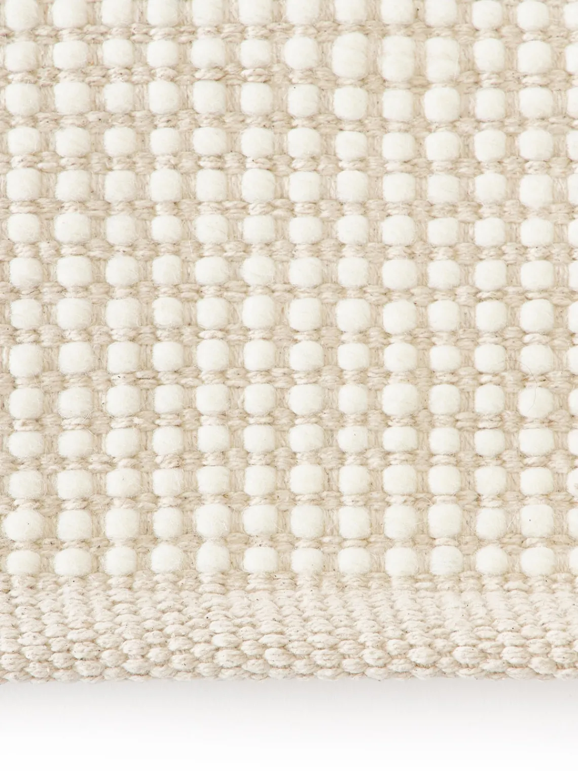 Alfombras De Pasillo|Alfombras De Pasillo>Westwing Collection Alfombra corredor artesanal de lana Amaro Beige, blanco crema