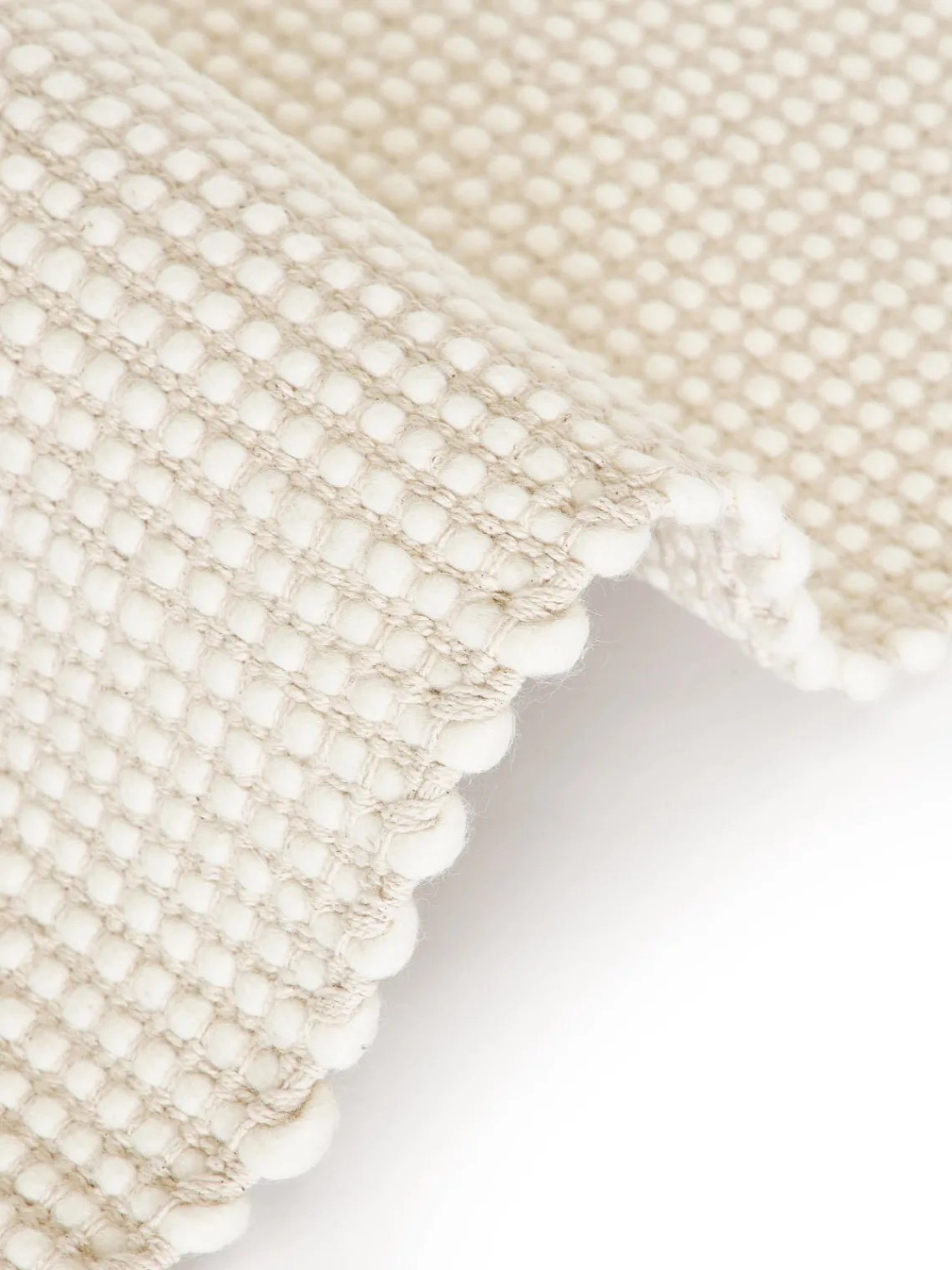 Alfombras De Pasillo|Alfombras De Pasillo>Westwing Collection Alfombra corredor artesanal de lana Amaro Beige, blanco crema