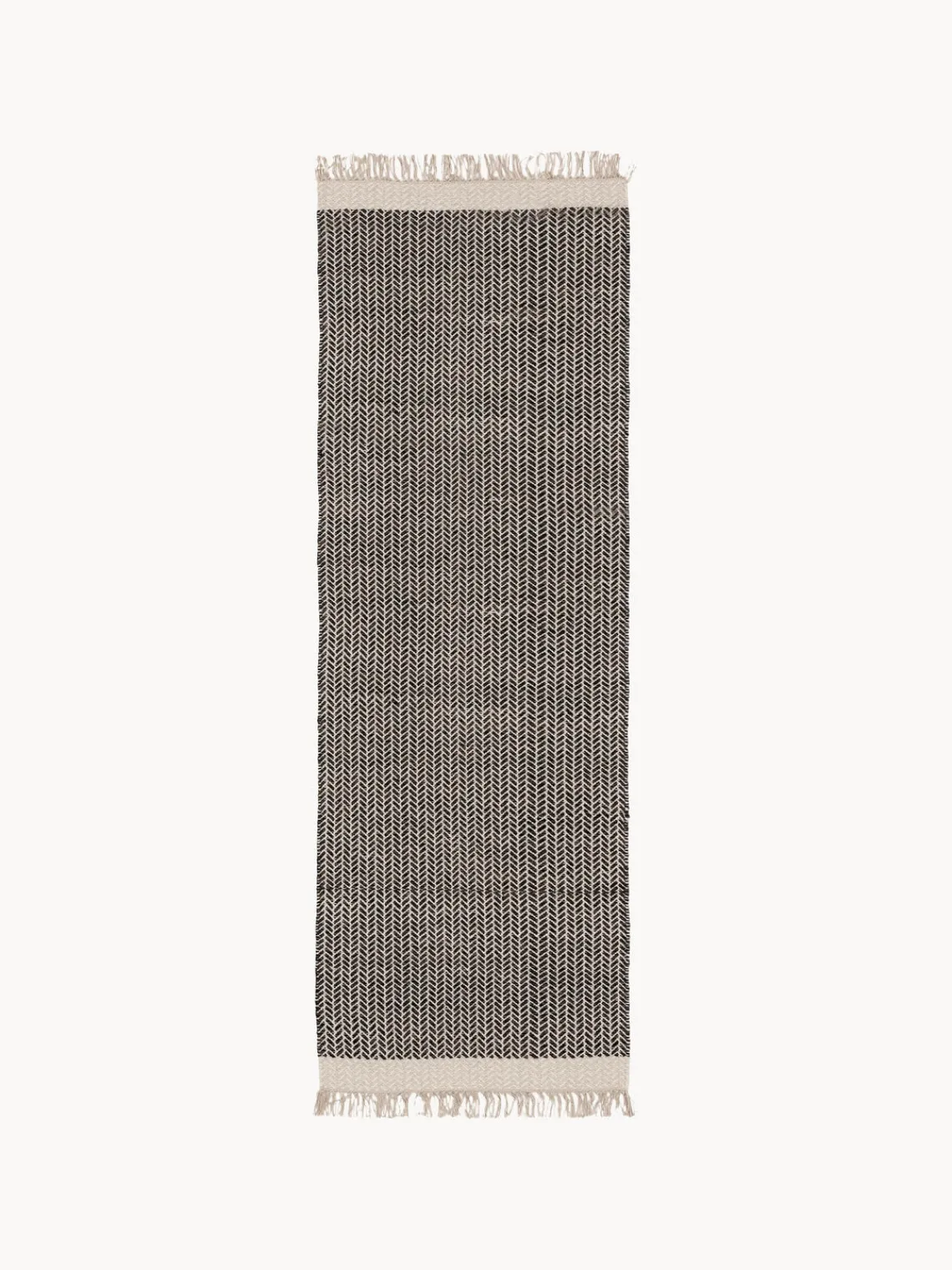 Best Alfombra corredor artesanal de lana con flecos Kim Alfombras De Pasillo|Alfombras De Pasillo