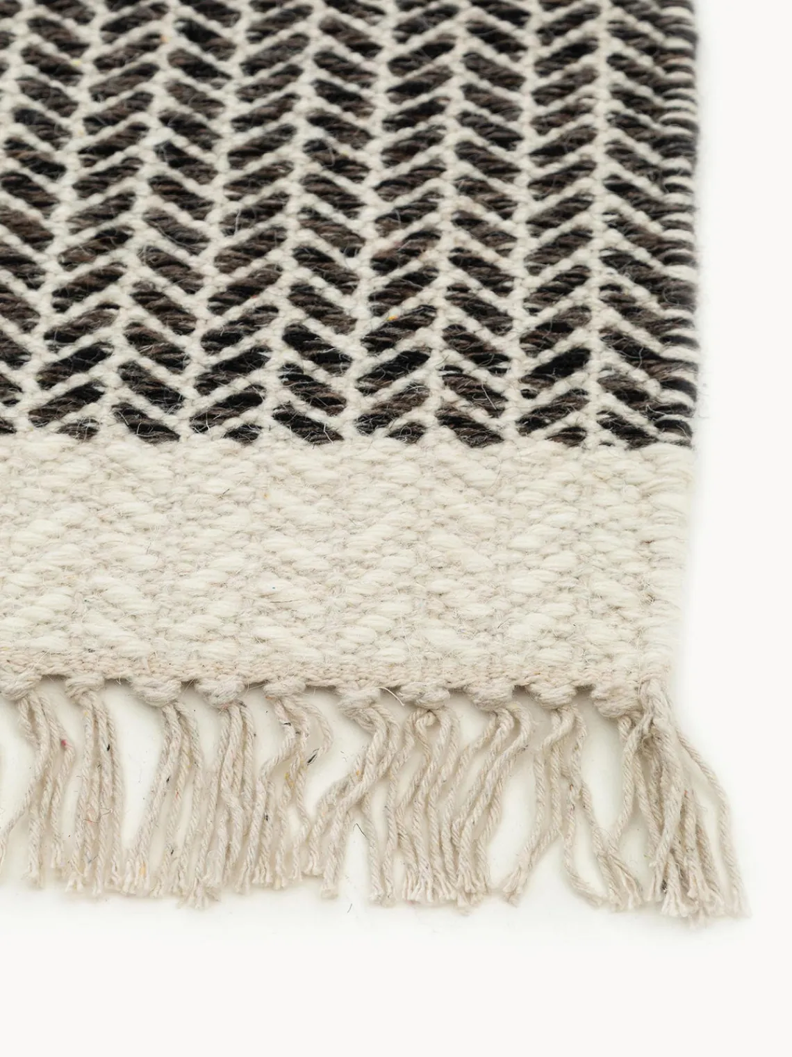 Best Alfombra corredor artesanal de lana con flecos Kim Alfombras De Pasillo|Alfombras De Pasillo