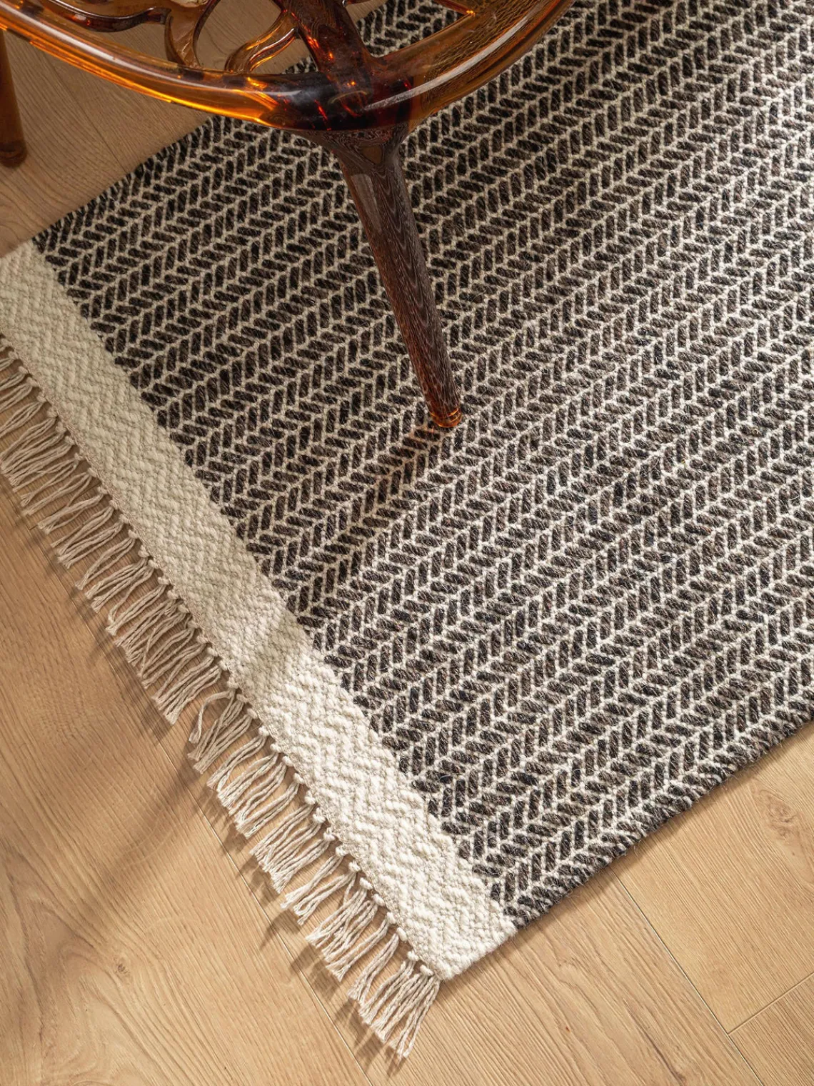 Best Alfombra corredor artesanal de lana con flecos Kim Alfombras De Pasillo|Alfombras De Pasillo