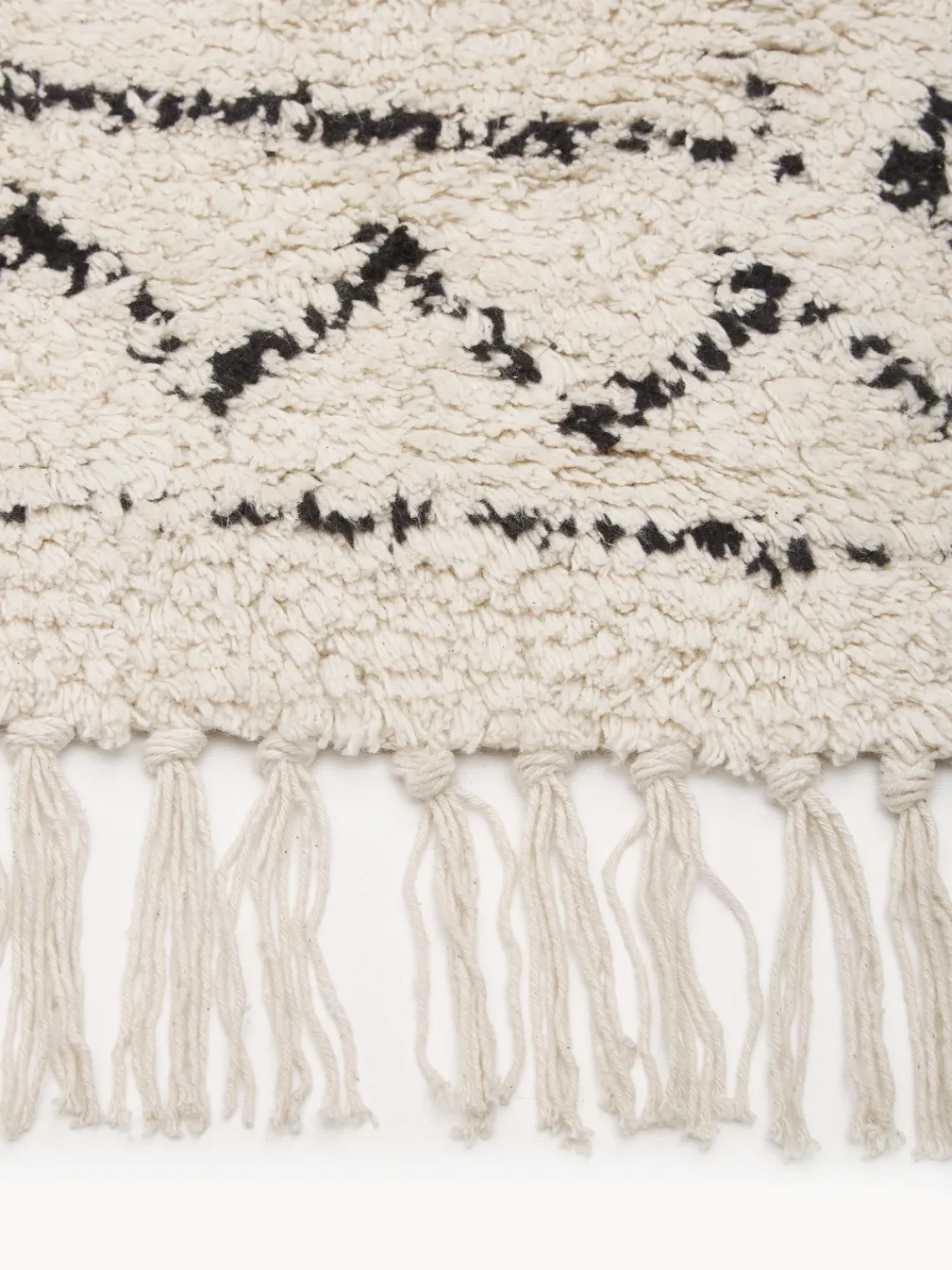 Alfombras De Pasillo|Alfombras De Pasillo>Westwing Collection Alfombra corredor artesanal de algodón con flecos Flonn