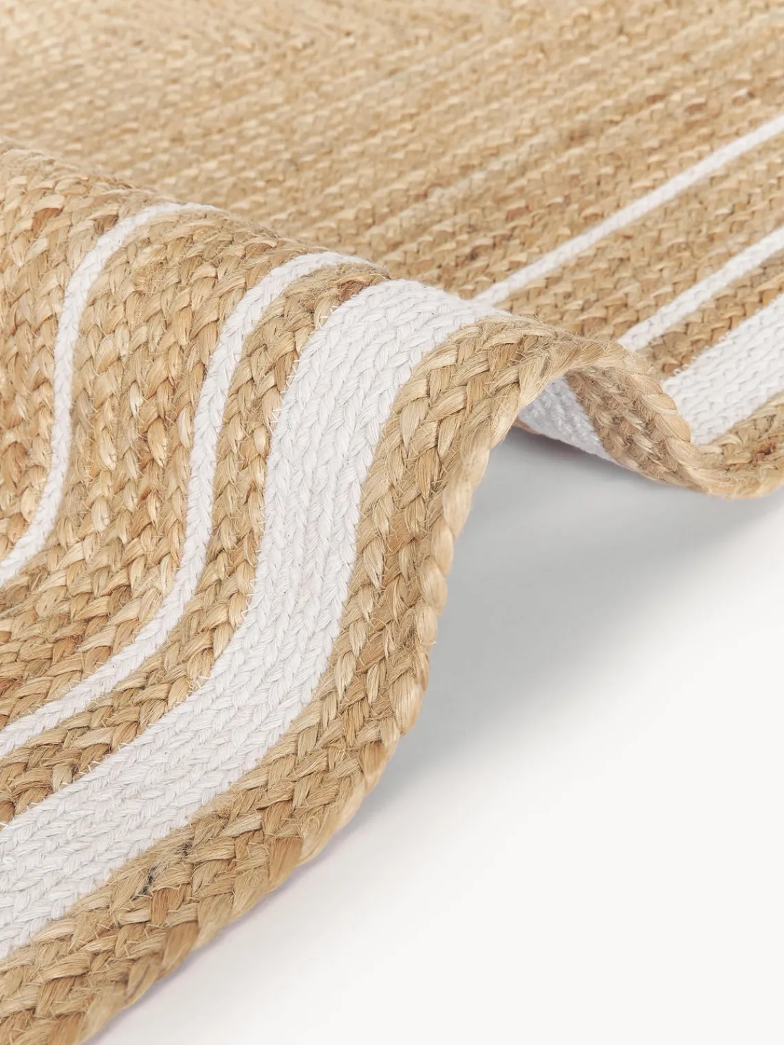 Alfombra corredor artesanal de yute Clover Alfombras De Pasillo|Alfombras De Pasillo