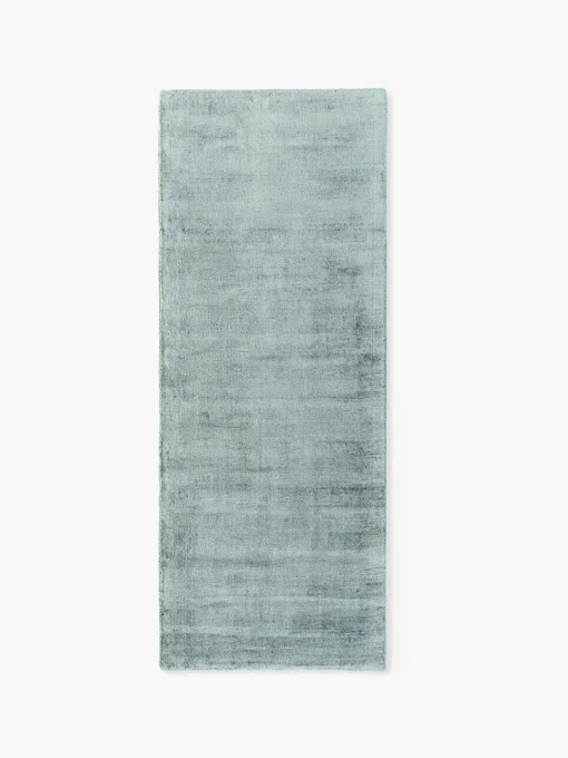 Alfombras De Pasillo|Alfombras De Pasillo>Westwing Collection Alfombra corredor artesanal de viscosa Jane Gris azulado