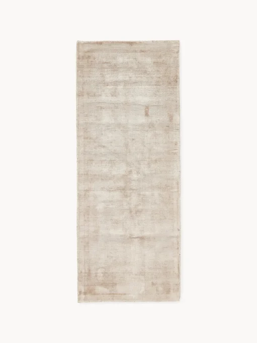Alfombras De Pasillo|Alfombras De Pasillo>Westwing Collection Alfombra corredor artesanal de viscosa Jane Beige claro