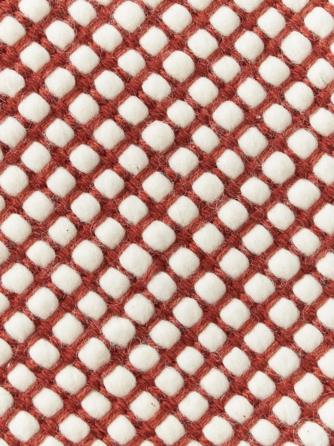 Alfombras De Pasillo|Alfombras De Pasillo>Westwing Collection Alfombra corredor artesanal de lana Amaro Terracota, blanco crema