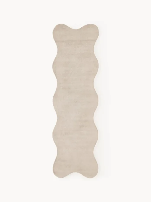 Alfombras De Pasillo|Alfombras De Pasillo>Westwing Collection Alfombra corredor artesanal Wavy Beige claro