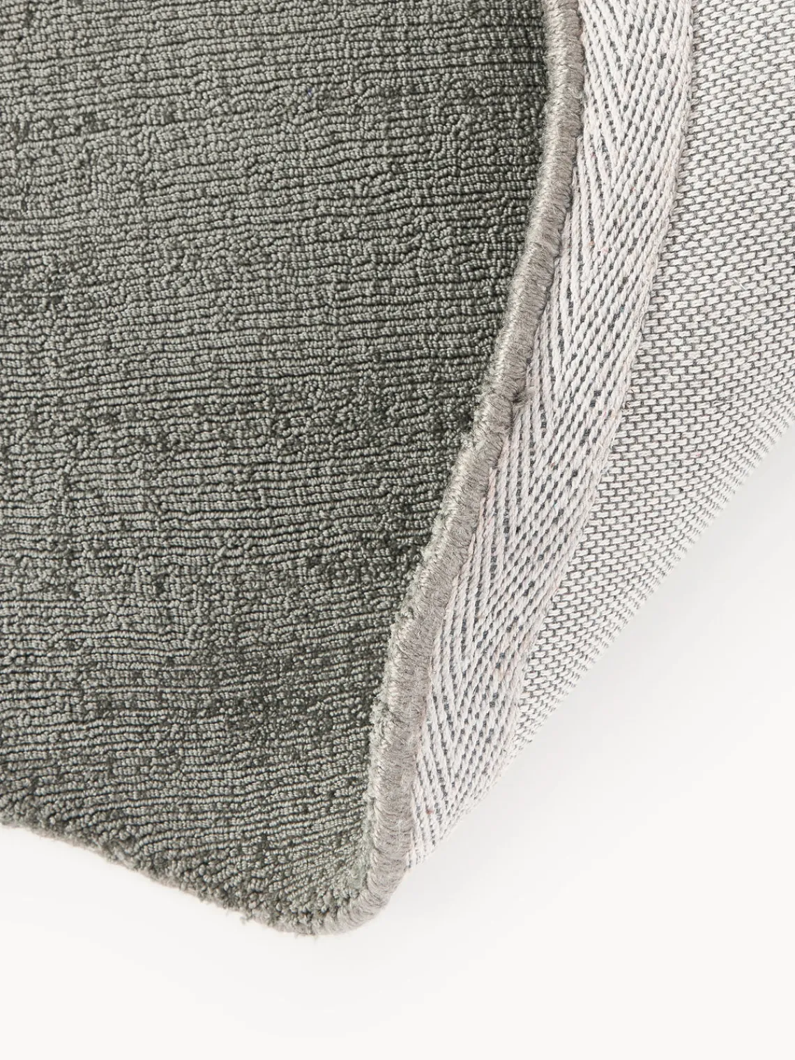 Alfombras De Pasillo|Alfombras De Pasillo>Westwing Collection Alfombra corredor artesanal Wavy Verde oscuro