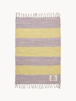 Alfombra corredor artesanal de pelo corto con borlas Chindi, tamaños diferentes Rectangular|Alfombras Rectangulares