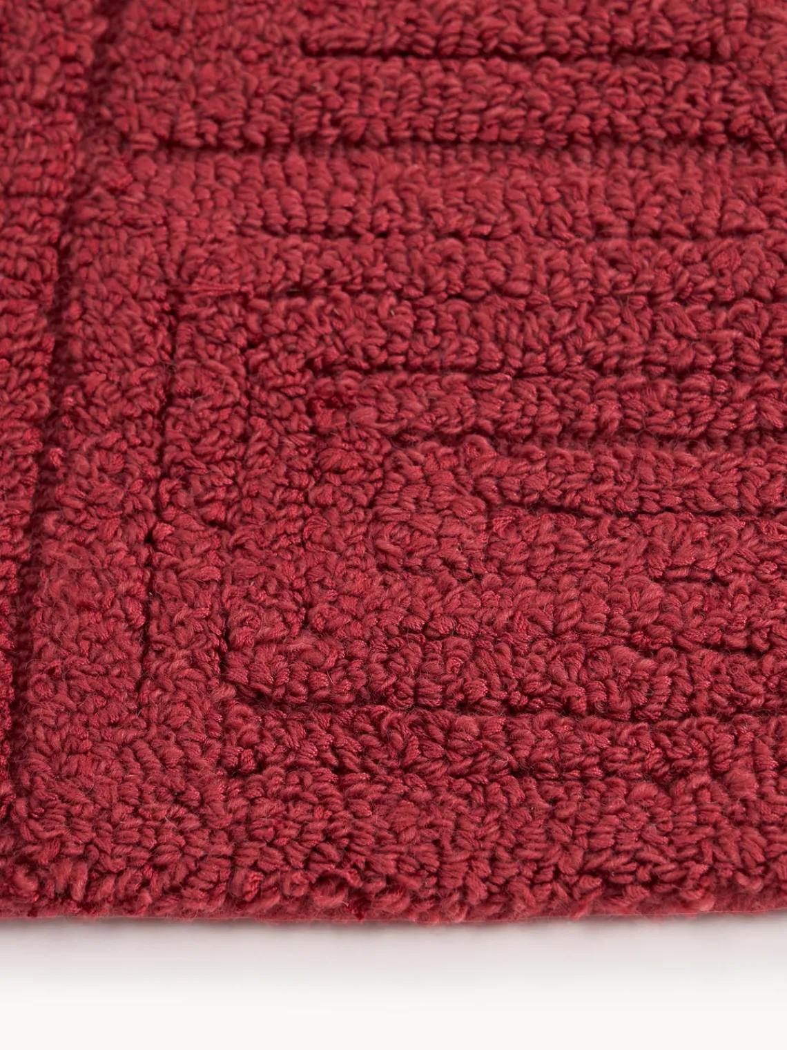 Alfombras De Pasillo|Alfombras De Pasillo>Westwing Collection Alfombra corredor artesanal de lana con estampado geométrico Alexia Rojo