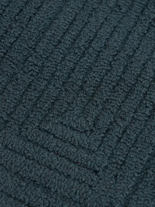 Alfombras De Pasillo|Alfombras De Pasillo>Westwing Collection Alfombra corredor artesanal de lana con estampado geométrico Alexia Azul petróleo