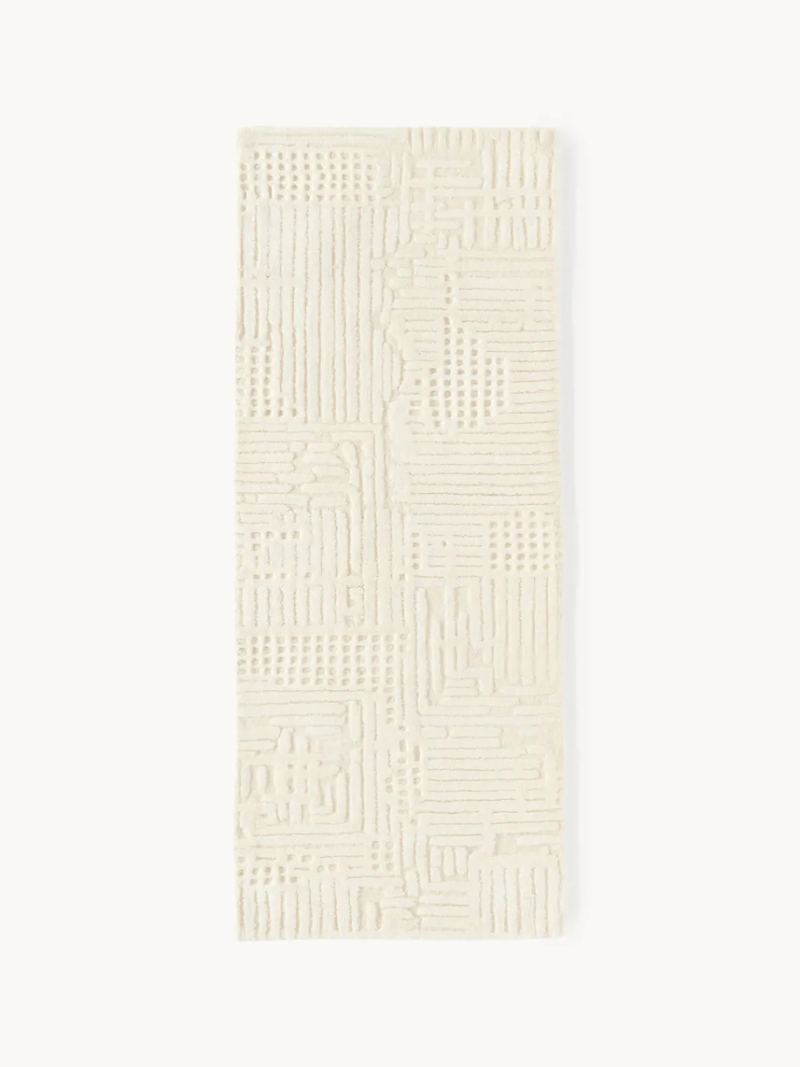 Alfombras De Pasillo|Alfombras De Pasillo>Westwing Collection Alfombra corredor artesanal de lana Merima Blanco Off White