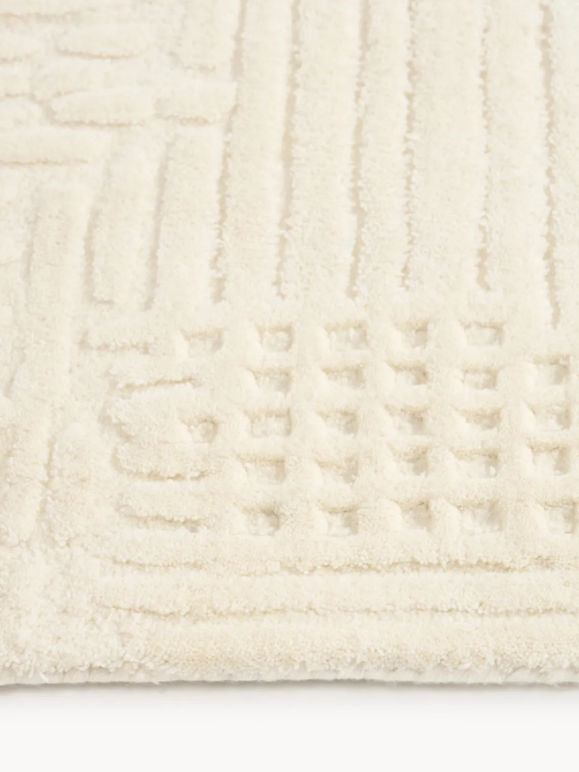 Alfombras De Pasillo|Alfombras De Pasillo>Westwing Collection Alfombra corredor artesanal de lana Merima Blanco Off White