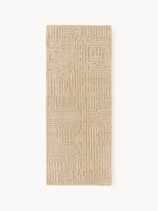 Alfombras De Pasillo|Alfombras De Pasillo>Westwing Collection Alfombra corredor artesanal de lana Merima Beige