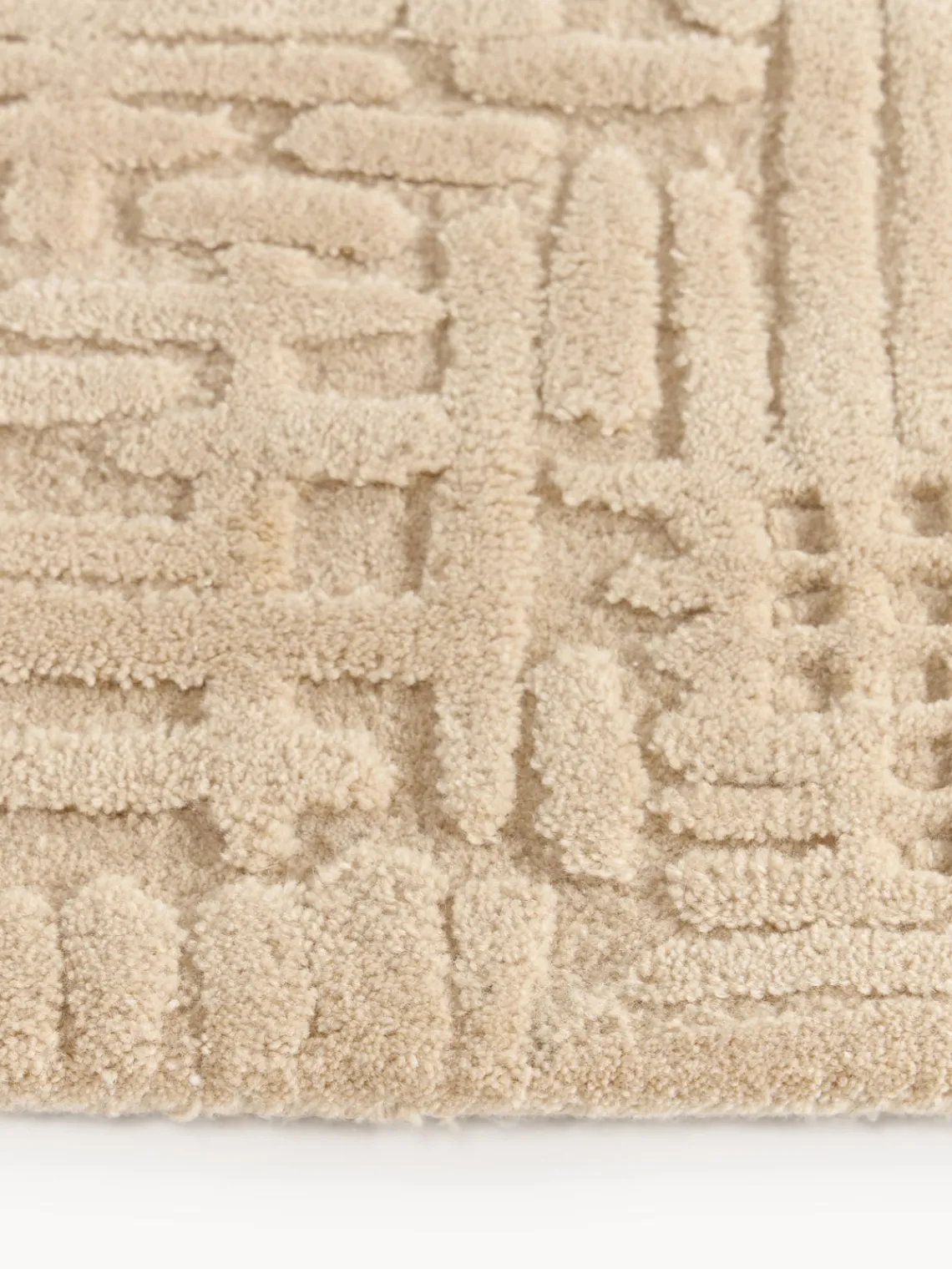 Alfombras De Pasillo|Alfombras De Pasillo>Westwing Collection Alfombra corredor artesanal de lana Merima Beige