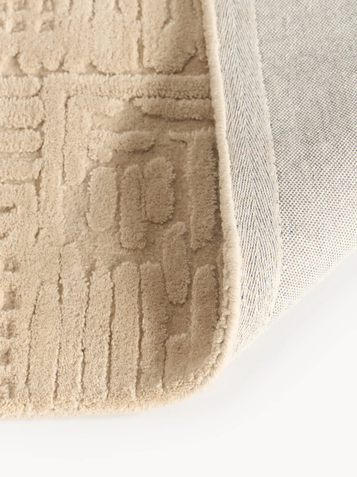 Alfombras De Pasillo|Alfombras De Pasillo>Westwing Collection Alfombra corredor artesanal de lana Merima Beige