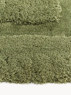 Alfombras De Pasillo|Alfombras De Pasillo></noscript>Westwing Collection Alfombra corredor de pelo largo texturizada Genève Verde oscuro