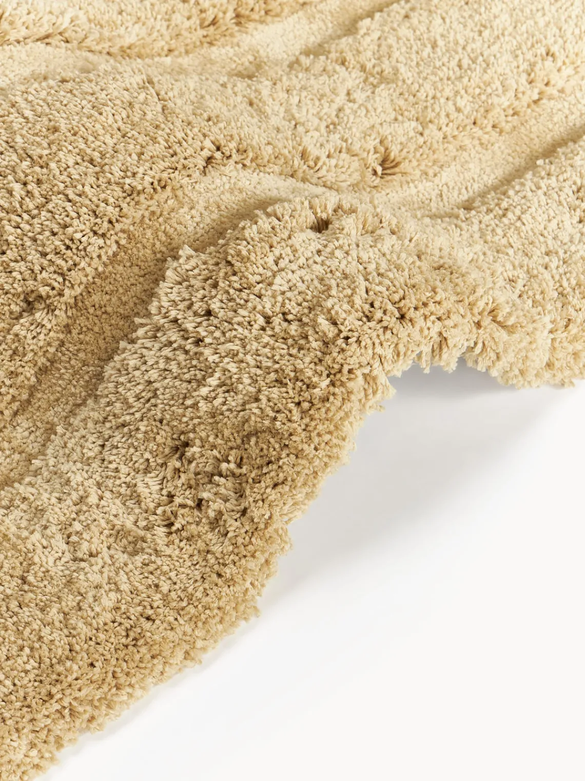 Alfombras De Pasillo|Alfombras De Pasillo>Westwing Collection Alfombra corredor de pelo largo texturizada Genève Ocre