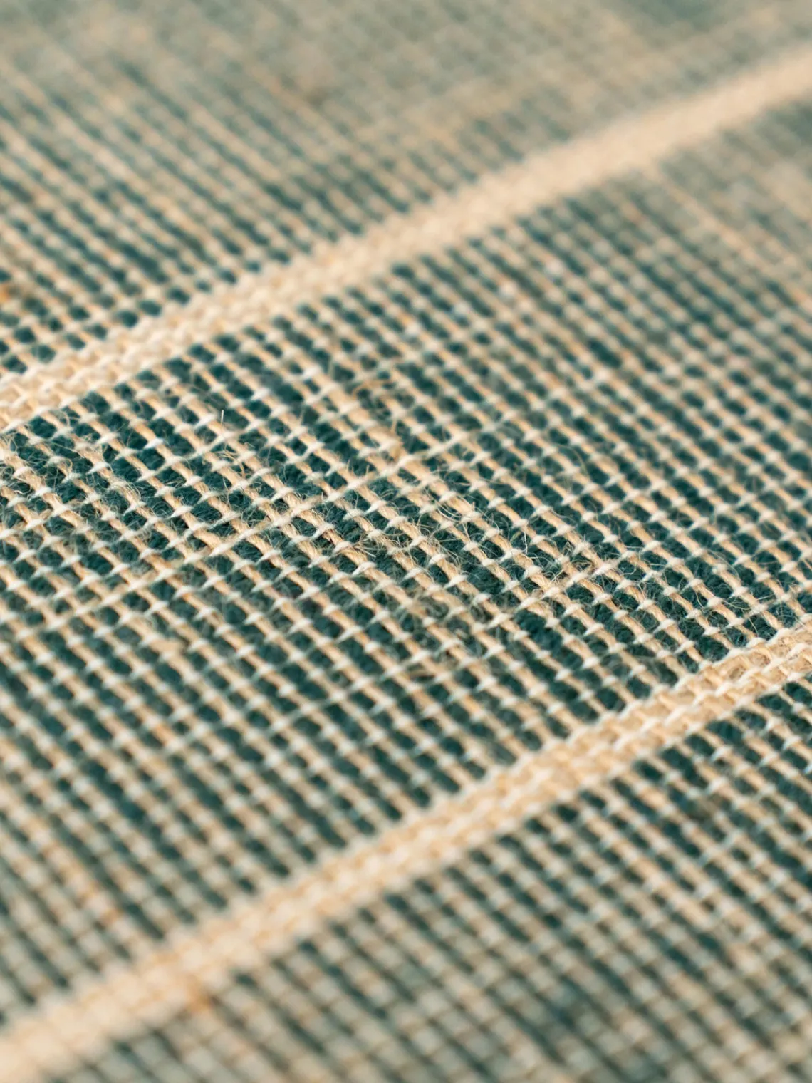 Alfombras De Pasillo|Alfombras De Pasillo>Louis de Poortere Alfombra corredor de pelo corto con flecos de diseño Folkform Monochrome Tonos verdes, beige claro