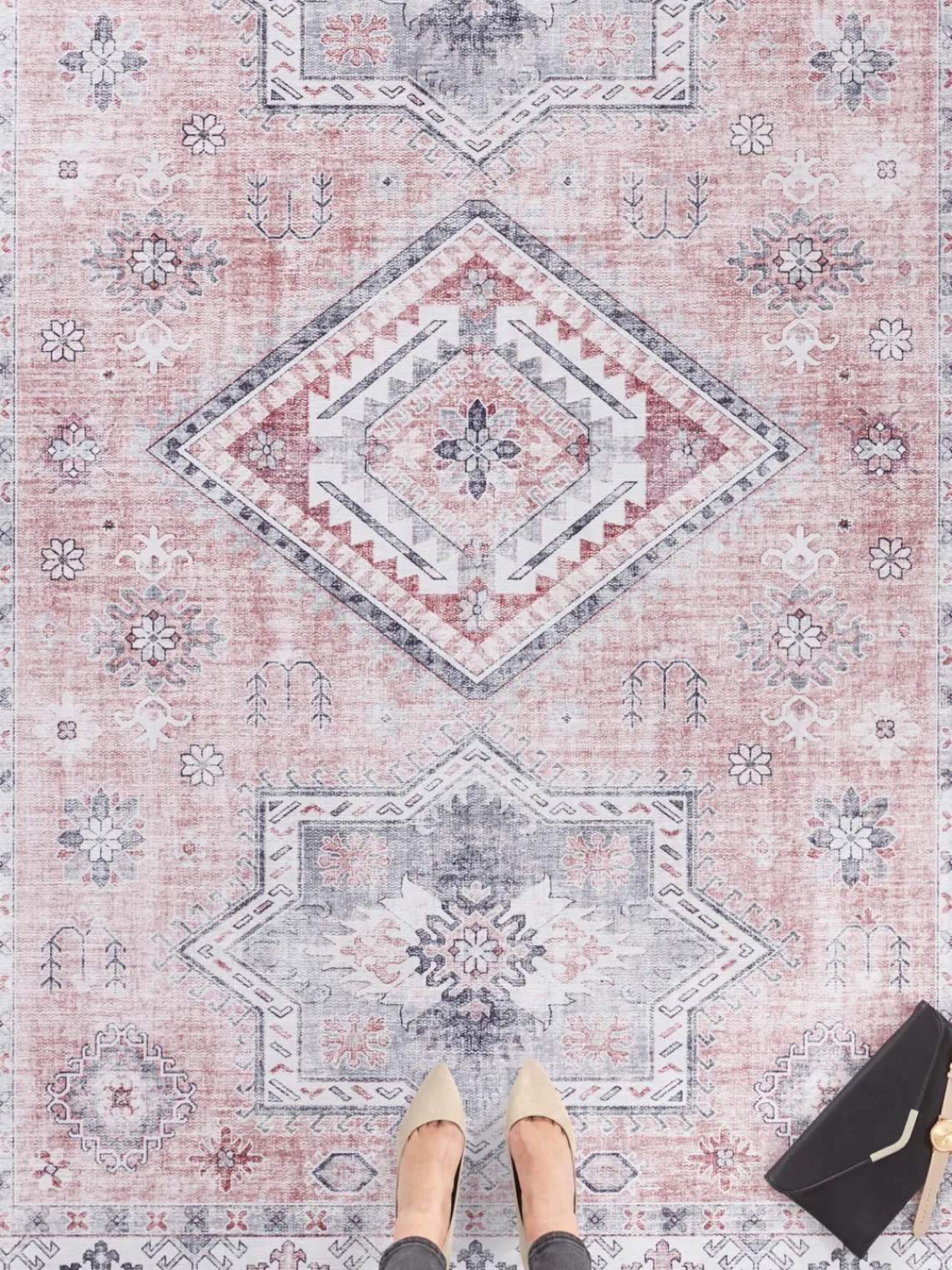 Rectangular|Alfombras Rectangulares> Alfombra corredor en look vintage Gratia