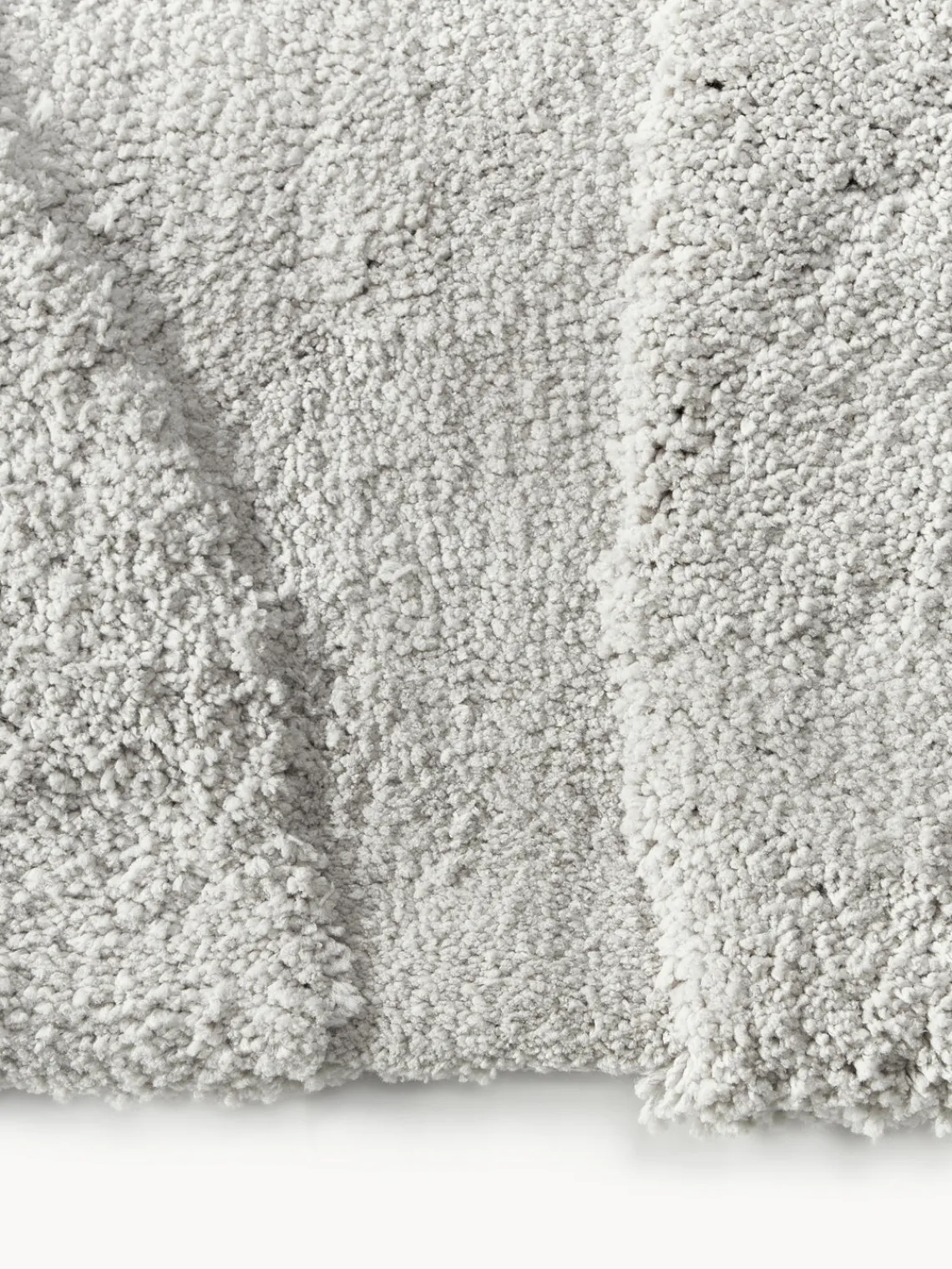 Alfombras De Pasillo|Alfombras De Pasillo>Westwing Collection Alfombra corredor texturizada de pelo largo Jade Gris claro