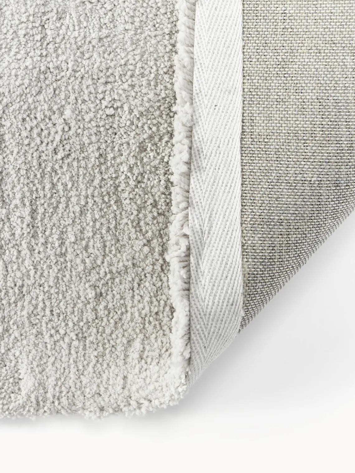 Alfombras De Pasillo|Alfombras De Pasillo>Westwing Collection Alfombra corredor texturizada de pelo largo Jade Gris claro